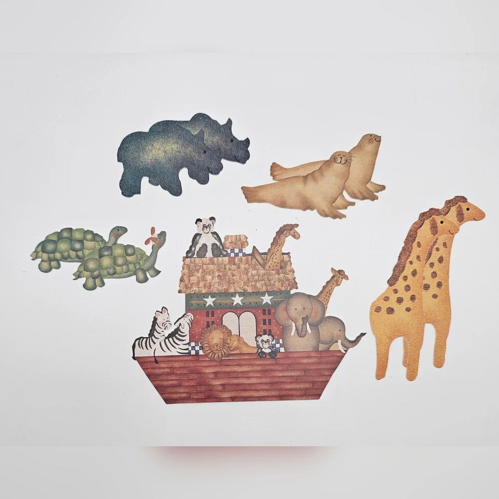 Daisy Kingdom Noahs Ark Animals 25 Wallies Decal Stickers Nursery Wallpaper
